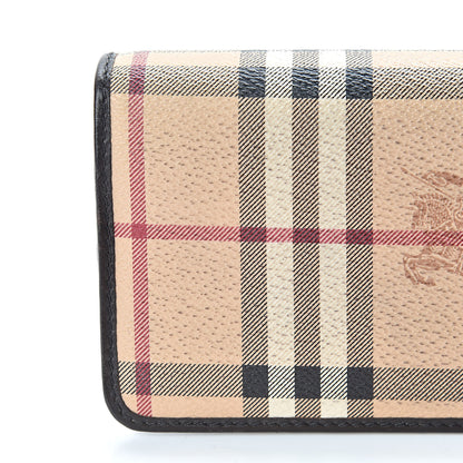 Burberry Haymarket Check Penrose Continental Wallet Chocolate 13 of 15