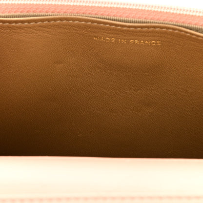 Chanel Lambskin Quilted Pearl Crush Wallet on Chain WOC Light Orange 12 of 14
