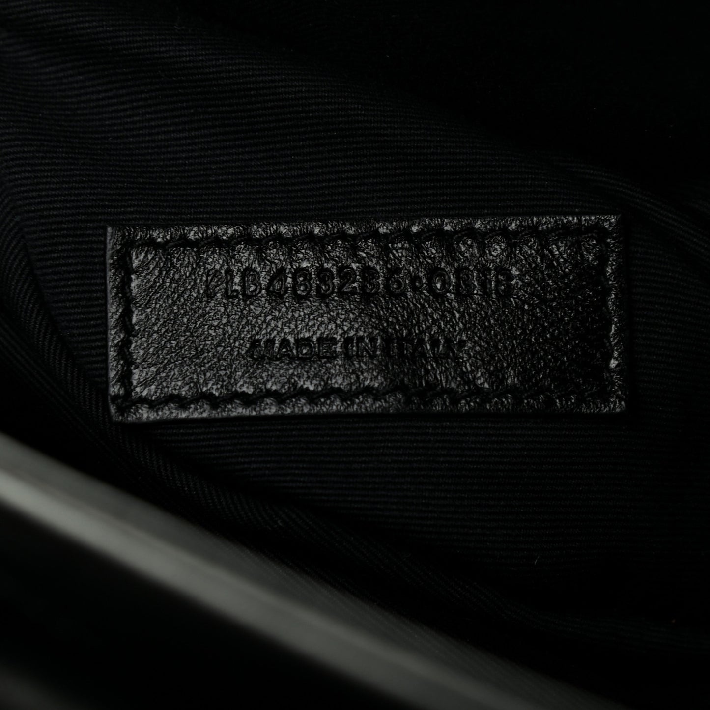 Calfskin Y Quilted Monogram Loulou Document Holder Black