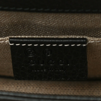 Gucci Dollar Calfskin Small Interlocking G Shoulder Bag Black 6 of 11
