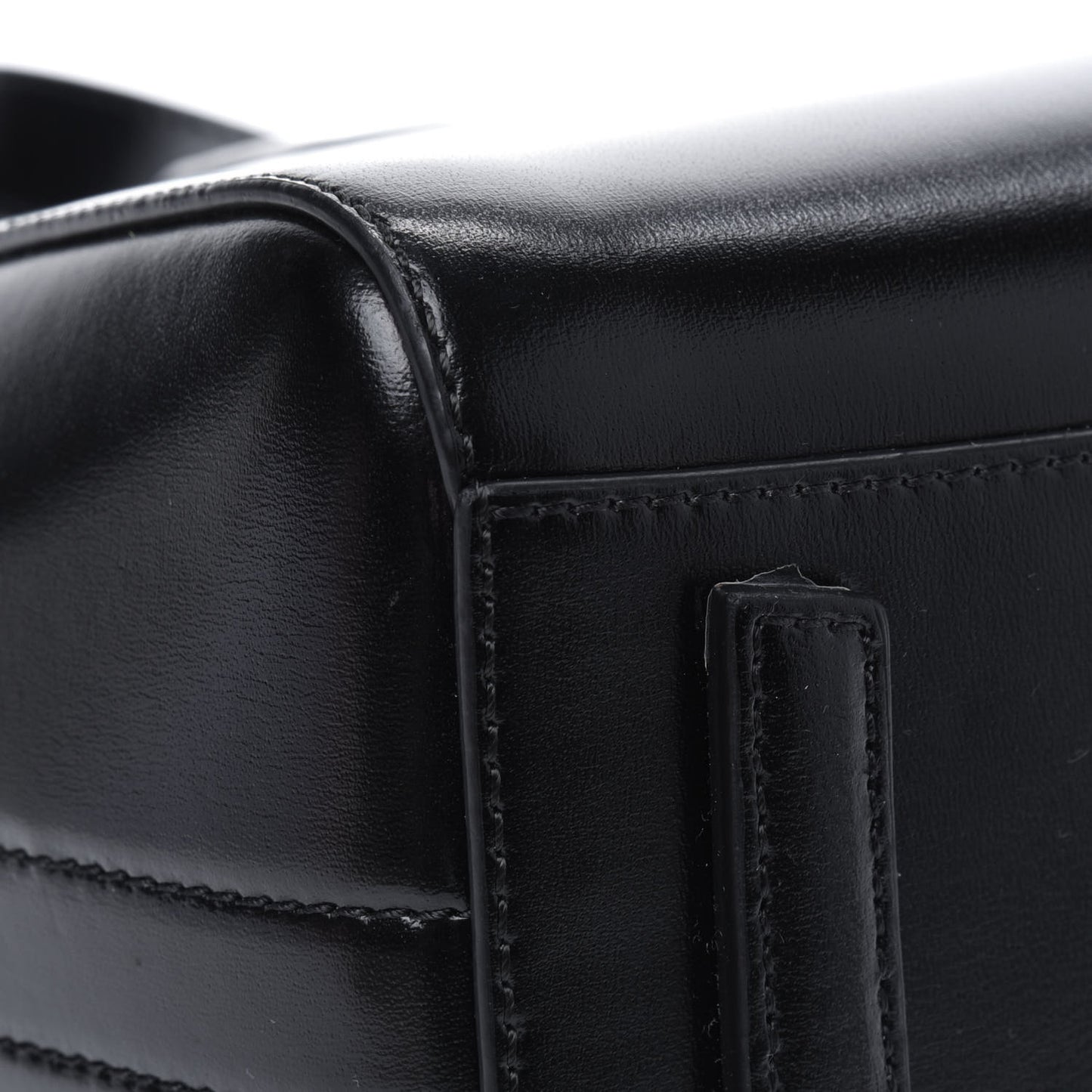 Shiny Lord Calfskin Mini Antigona Black