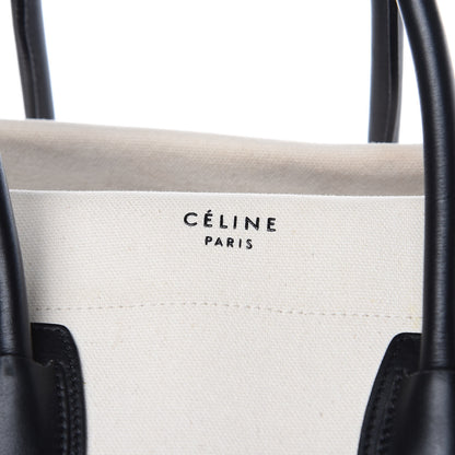 Celine Washed Canvas Medium Phantom Luggage White 7 of 18