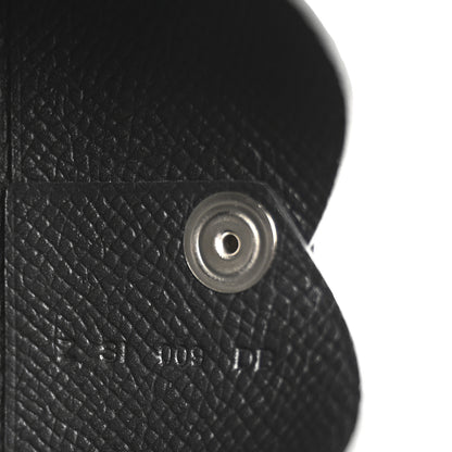 Hermes Epsom Calvi Card Case Black 7 of 10