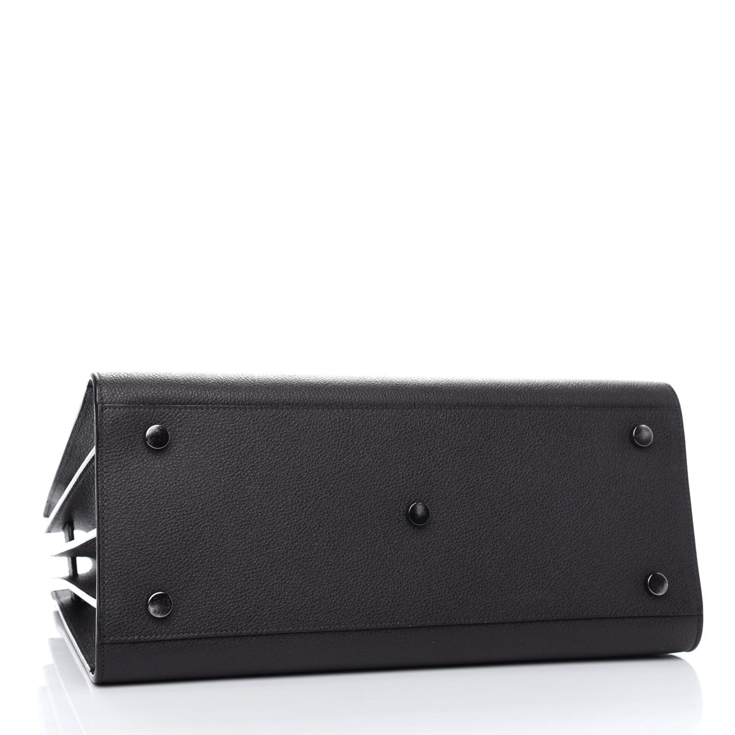 Grained Calfskin Small Sac De Jour Coal