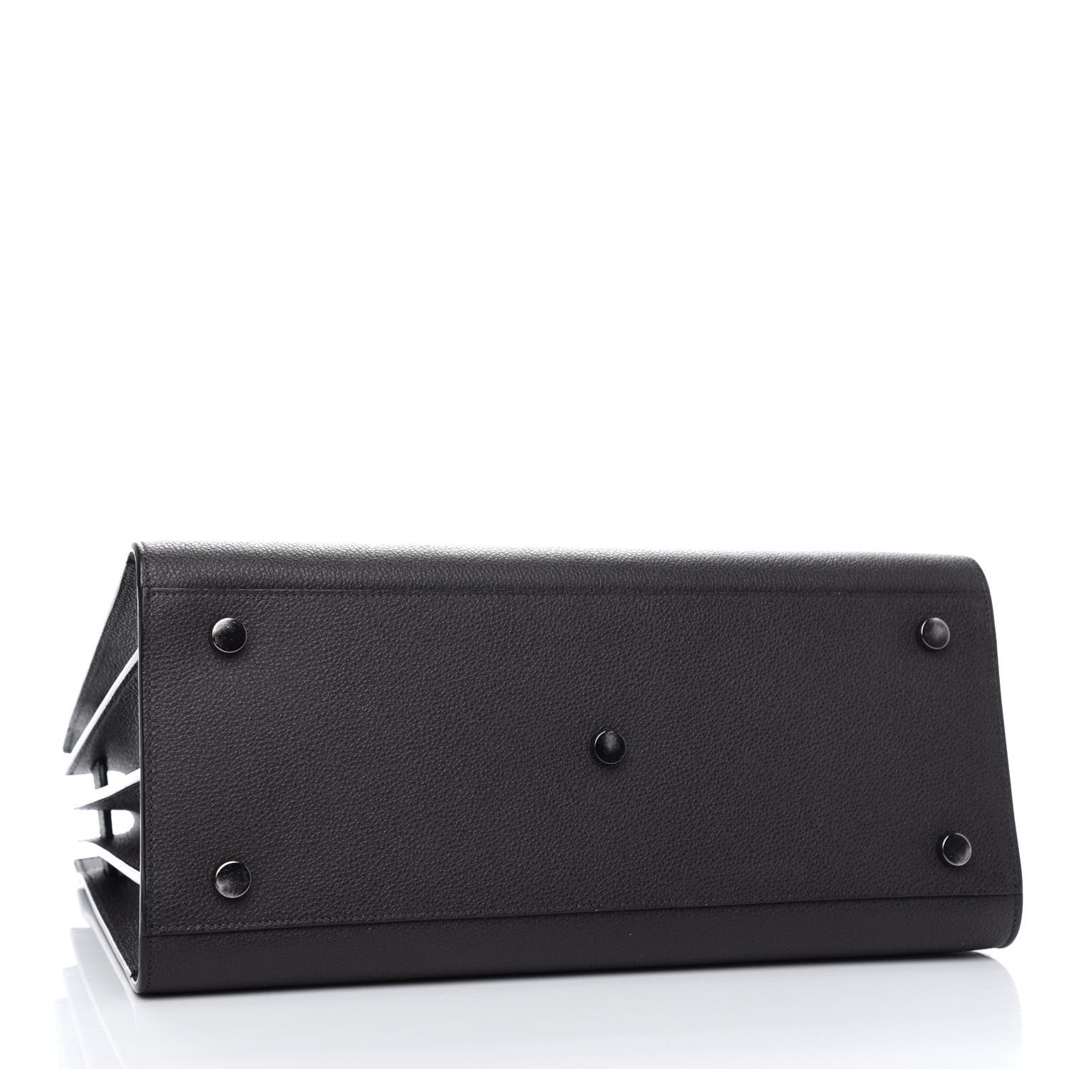 Saint Laurent Grained Calfskin Small Sac De Jour Coal 4 of 9