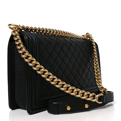 Chanel Caviar Quilted New Medium Boy Flap Black 2 of 9