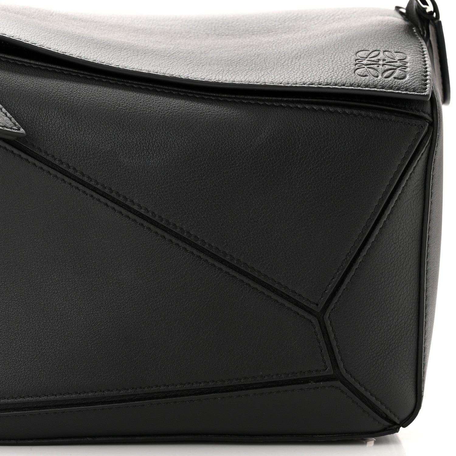Loewe Calfskin Medium Puzzle Bag Black 7 of 9