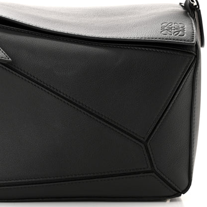 Loewe Calfskin Medium Puzzle Bag Black 7 of 9