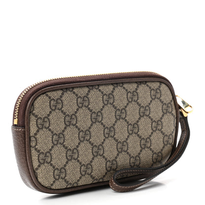 Gucci GG Supreme Monogram Ophidia Phone Case Wristlet Brown 3 of 7