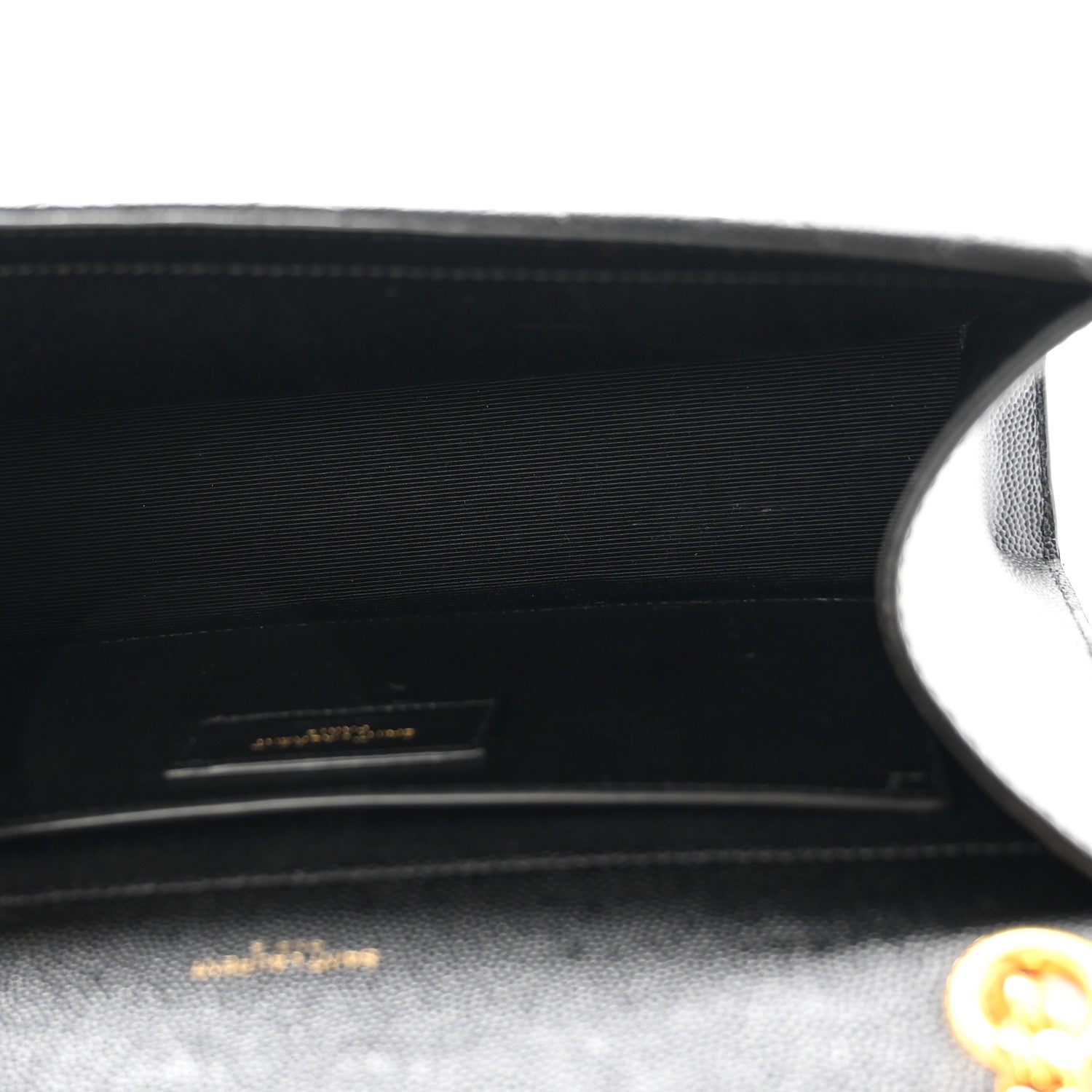 Saint Laurent Grain De Poudre Textured Mixed Matelasse Triquilt Medium Monogram Satchel Black 5 of 13