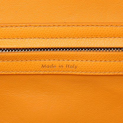 Celine Grained Calfskin Medium Phantom Luggage Saffron 6 of 19