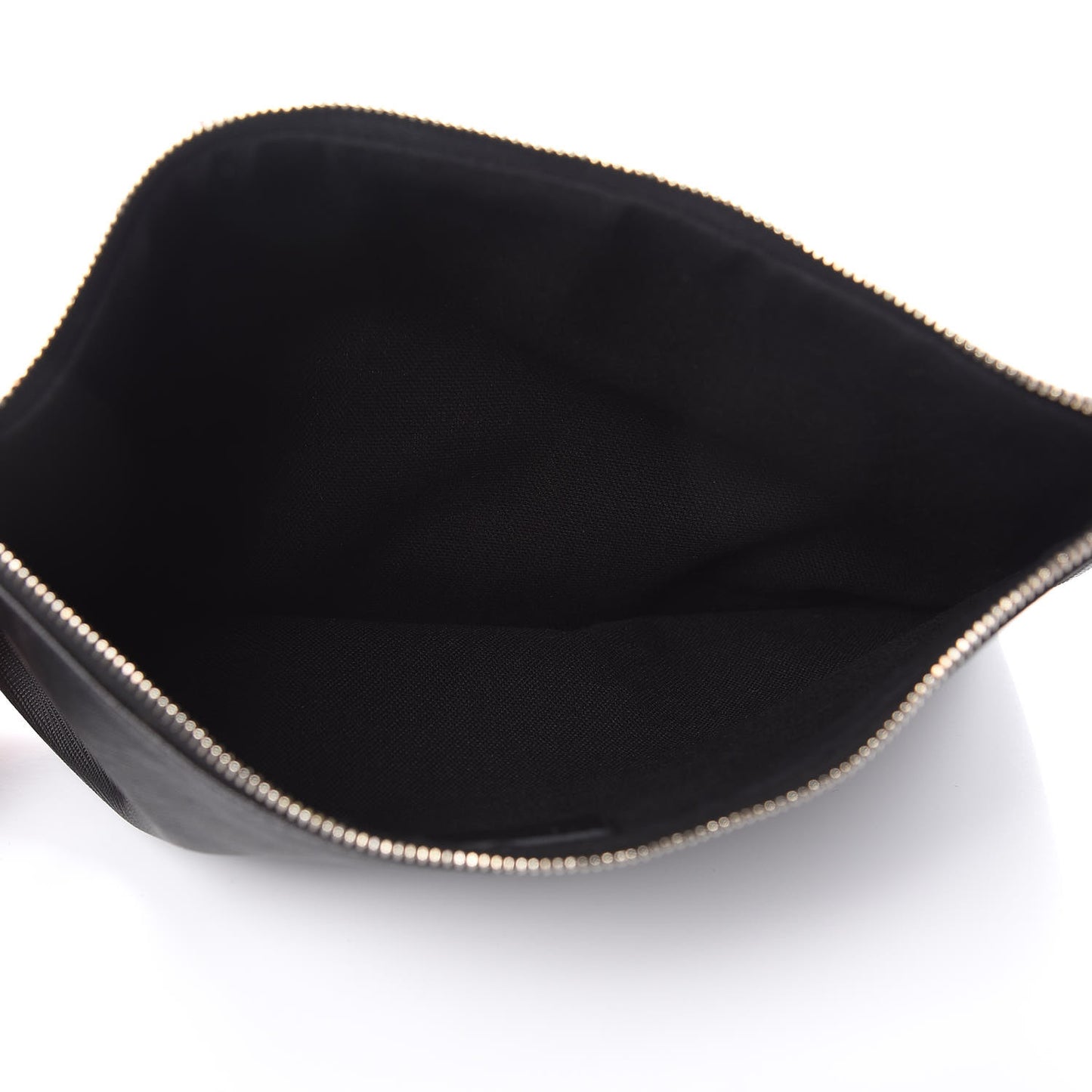 Textured Coated Canvas Rottweiler Print Large Cosmetic Pouch Black
