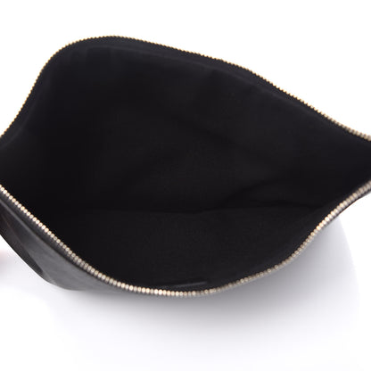 Givenchy Textured Coated Canvas Rottweiler Print Large Cosmetic Pouch Black 5 of 7
