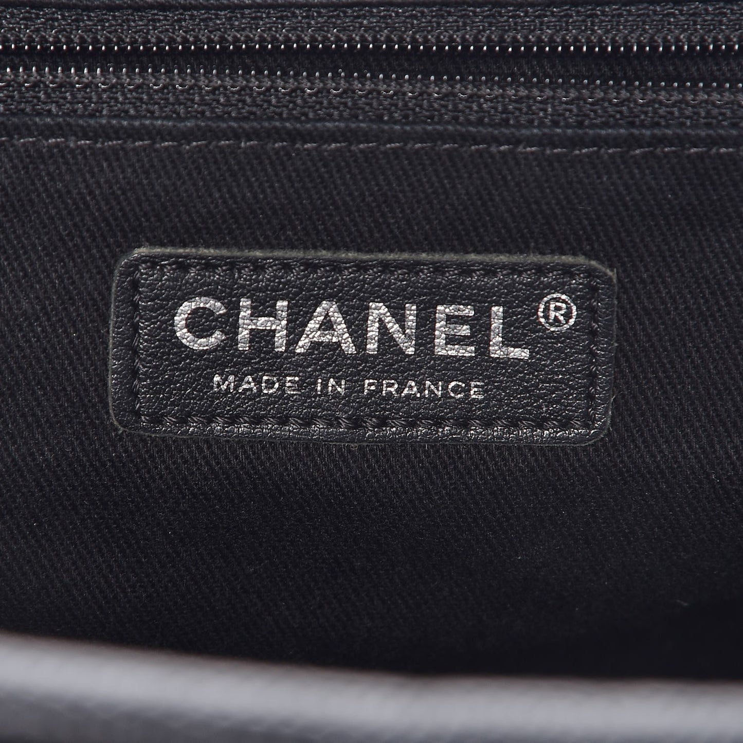 Caviar Quilted Travel Flap Tote Black