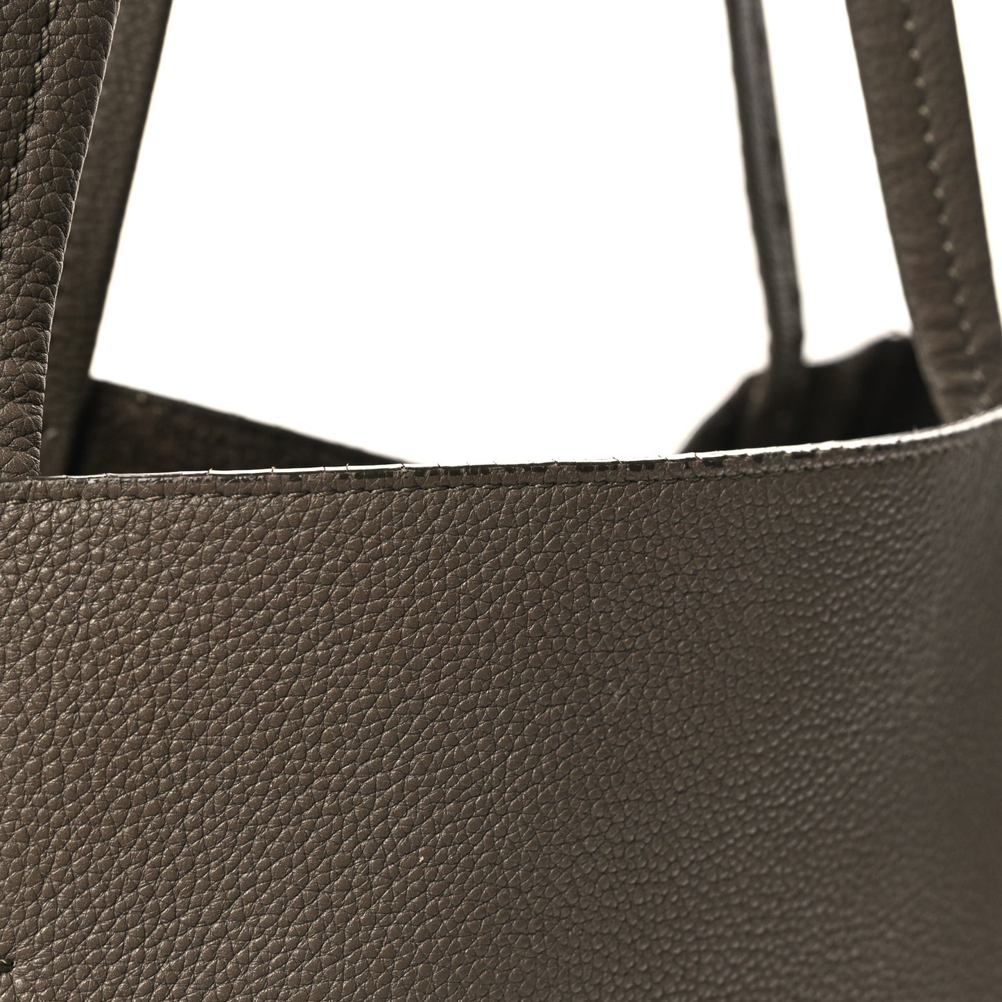 Soft Grained Calfskin Small Belt Cabas Phantom Taupe