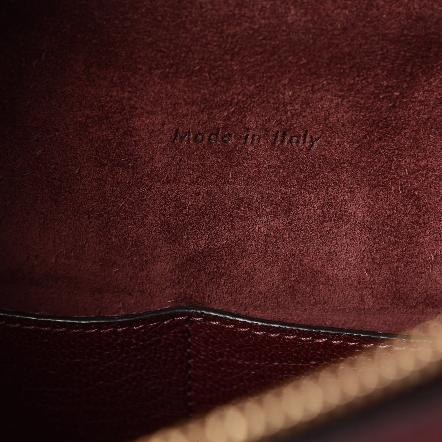 Goatskin Smooth Calfskin Mini Belt Bag Burgundy