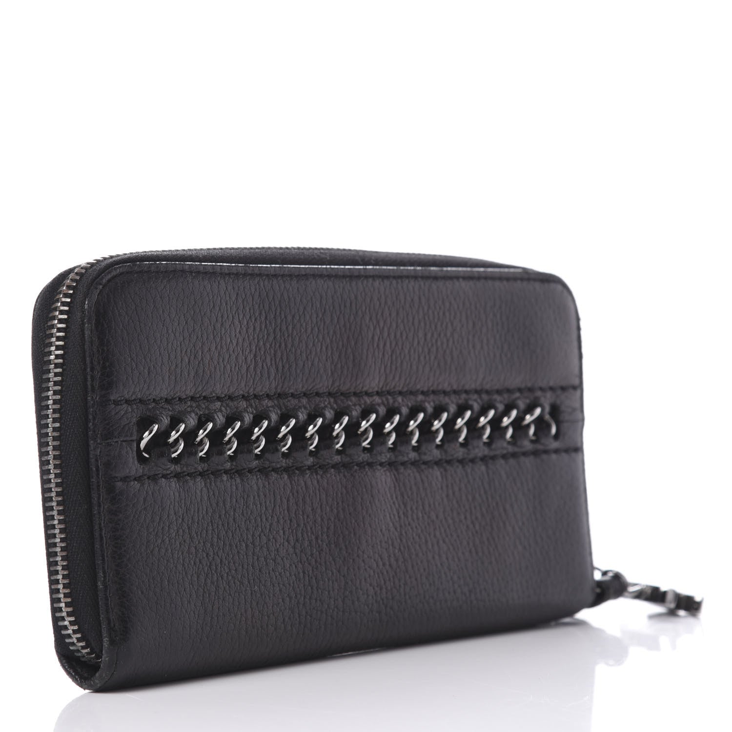 Chanel Calfskin Large Timeless Zip Around Wallet Black 3 of 11