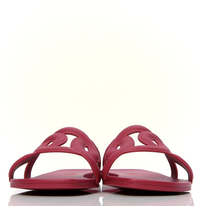 Hermes Rubber Aloha Sandals 38 Rose Baie 2 of 4