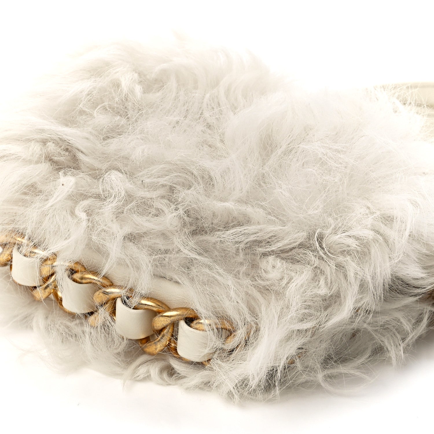 Chanel Shearling Lambskin Flap White 12 of 13
