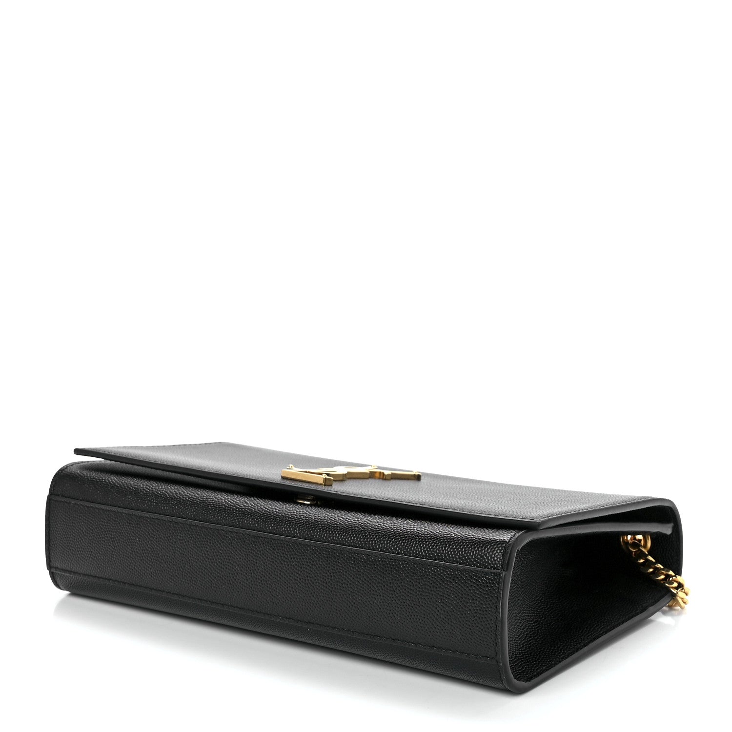 Saint Laurent Grain De Poudre Small Monogram Kate Satchel Black 9 of 11