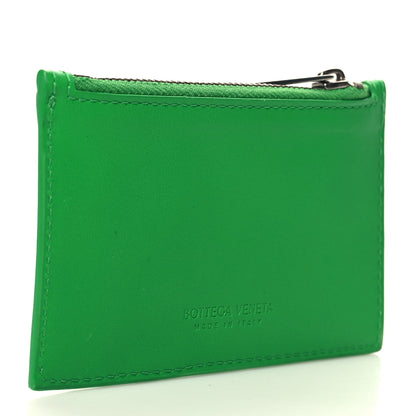 Bottega Veneta Calfskin Intrecciato Zip Card Holder Parakeet 3 of 8