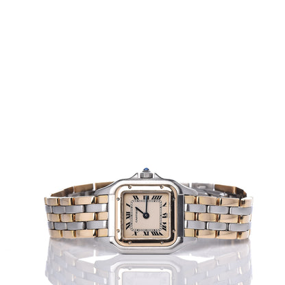 Cartier Stainless Steel 18K Yellow Gold 22mm Panthere Quartz Watch 3 of 8