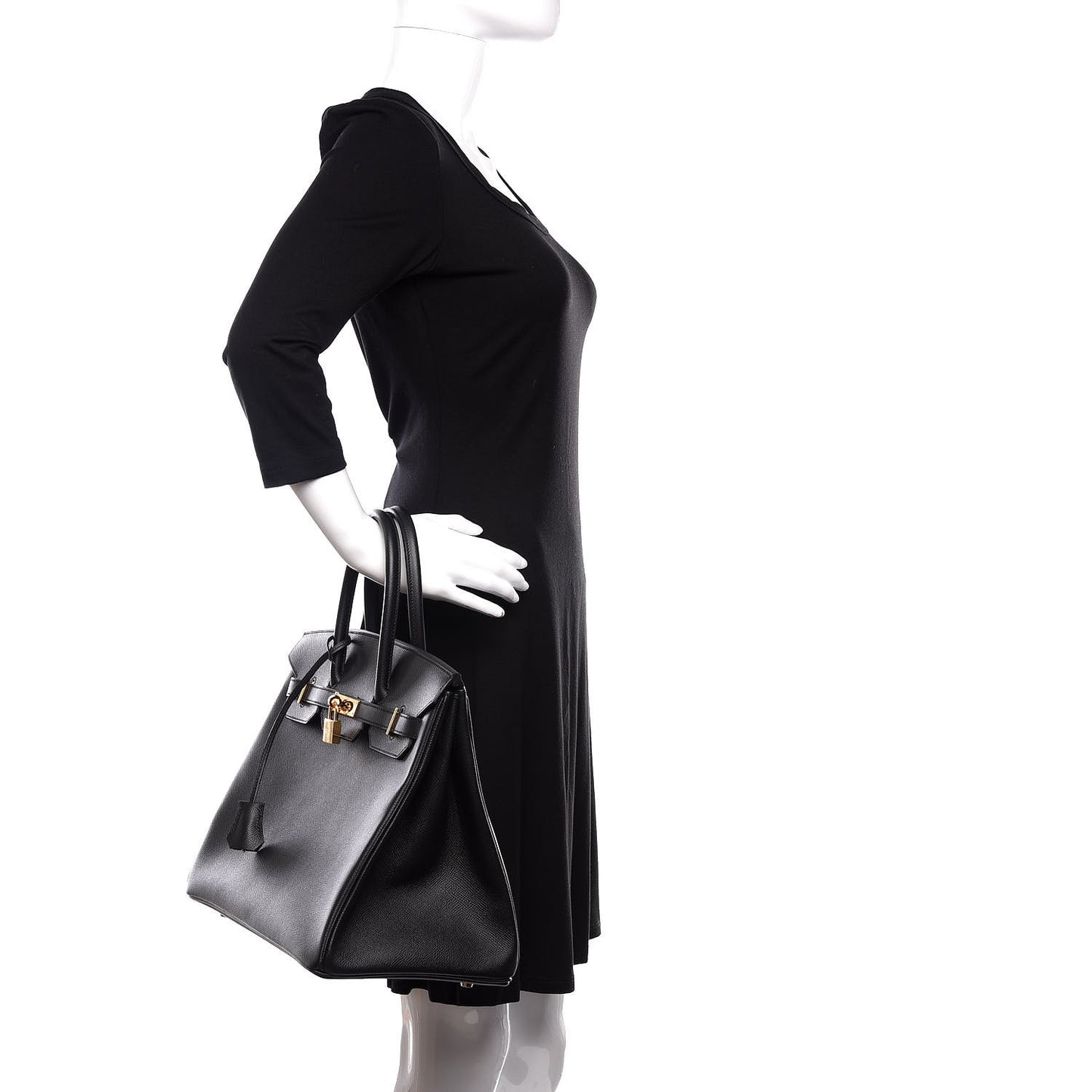 Epsom Birkin 35 Black