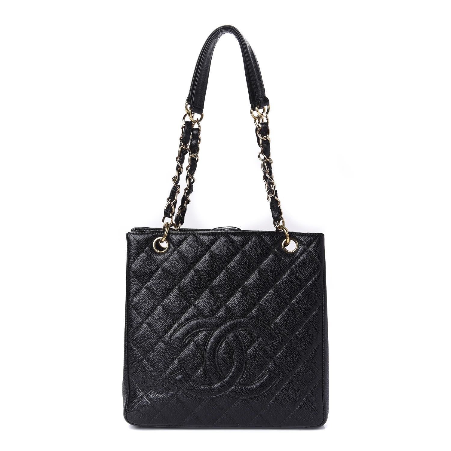 Chanel Caviar Quilted Petit Shopping Tote PST Black 1 of 10