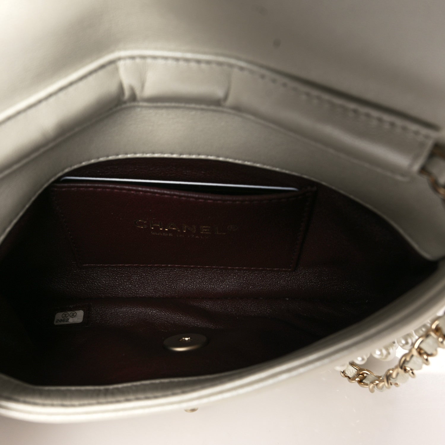 Chanel Lambskin Pearls Flap White 5 of 9