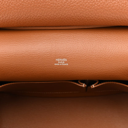 Hermes Taurillon Clemence Jypsiere 28 Gold 6 of 10