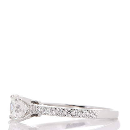 Tiffany Platinum Diamond .90ct Square Cushion Cut Engagement Ring 50 5.25 3 of 7