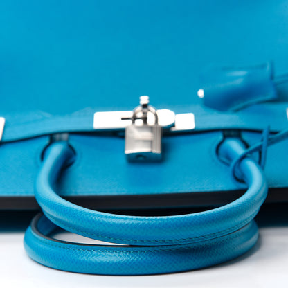 Hermes Epsom Birkin 30 Bleu Frida 12 of 34