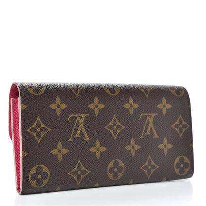 Louis Vuitton Monogram Bloom Flower Emilie Wallet 3 of 7