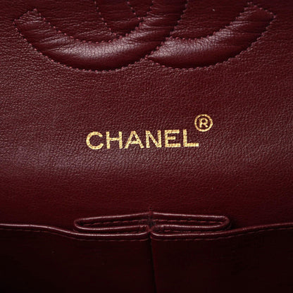 Chanel Lambskin Quilted Medium Double Flap Black 9 of 20