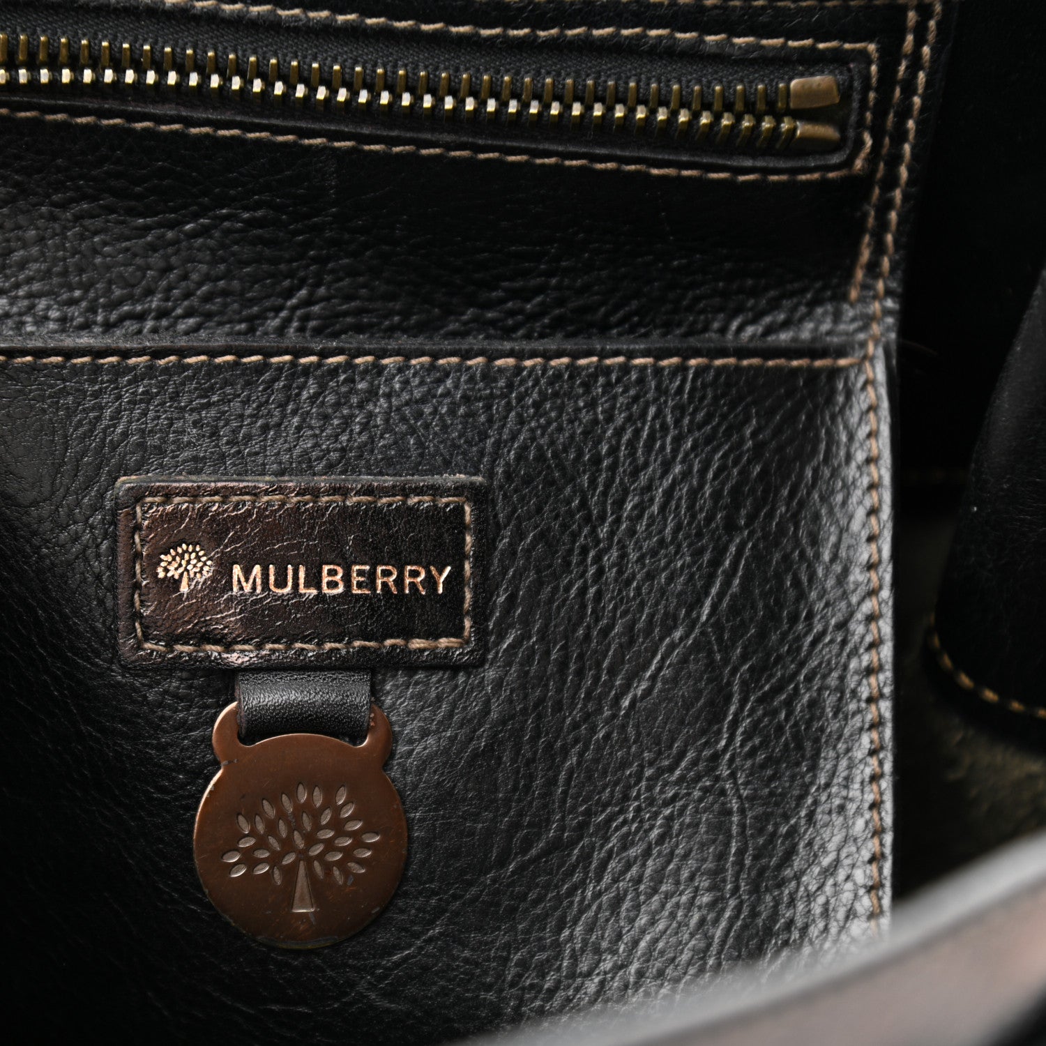 Mulberry Natural Leather Bayswater Chocolate 6 of 12