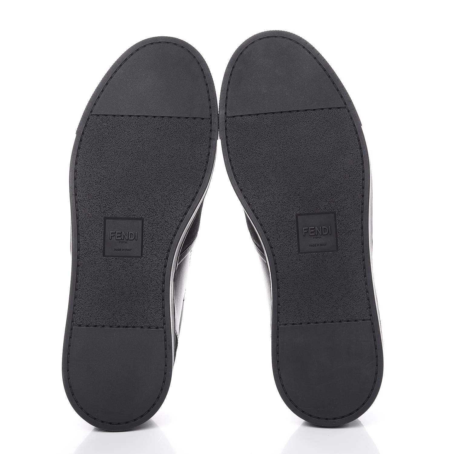 Fendi Vitello Monster Eyes Mens Slip On Sneakers 6 Black 5 of 8
