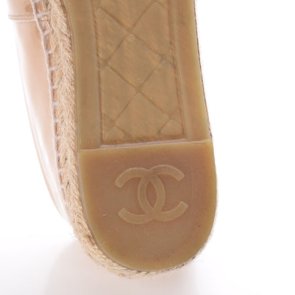 Chanel Patent CC Espadrilles 37 Beige 6 of 10