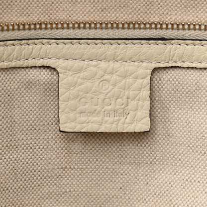Gucci Straw Calfskin Bamboo Shopper Tote Raspberry 6 of 10