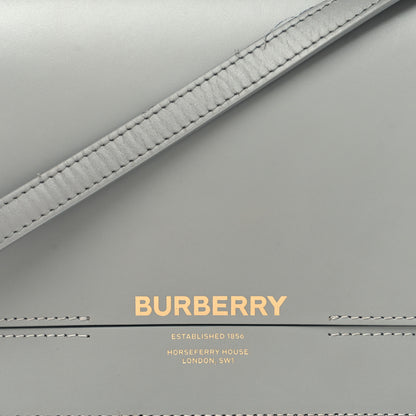 Burberry Smooth Calfskin Small Grace Bag Grey 8 of 10