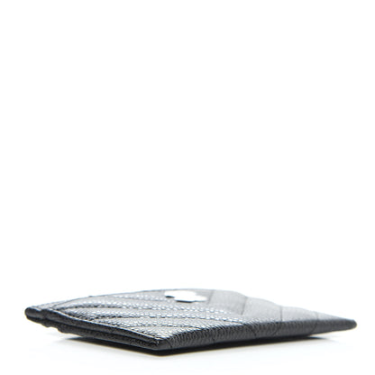 Chanel Caviar Chevron Quilted Card Holder Black 4 of 9