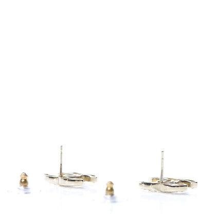 Chanel Crystal CC Earrings Gold 3 of 5