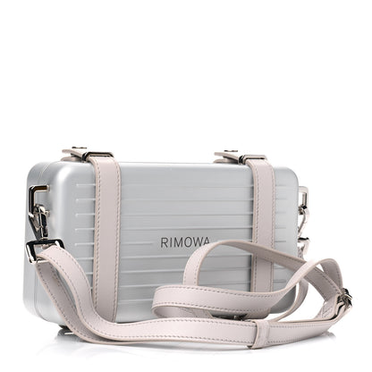 Christian Dior X RIMOWA Aluminum Personal Clutch On Strap Silver 2 of 13