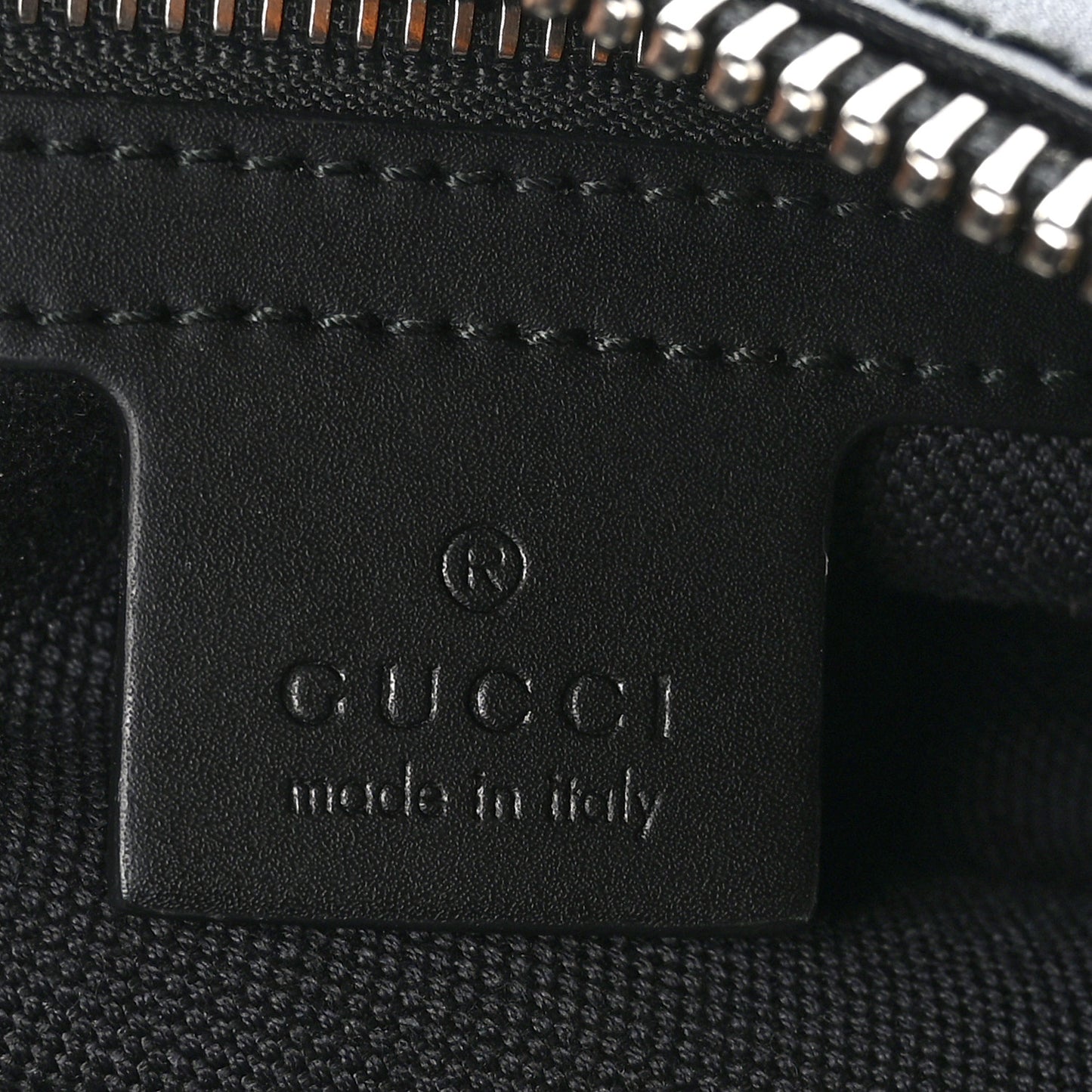 Soft GG Supreme Monogram Appia Calfskin Web Large Carry On Duffle Bag Black Grey