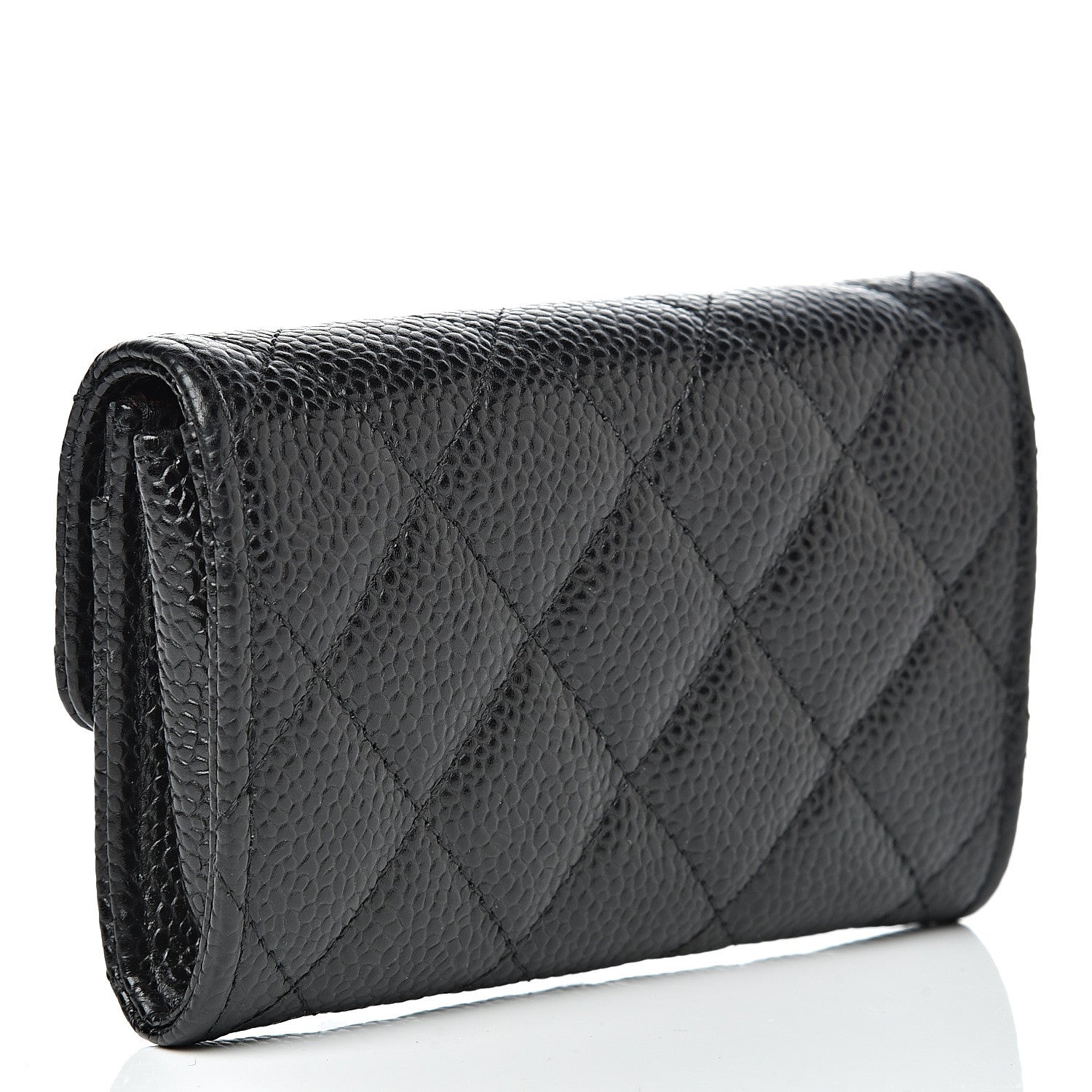 Chanel Caviar Quilted Flap Card Holder Black 2 of 8