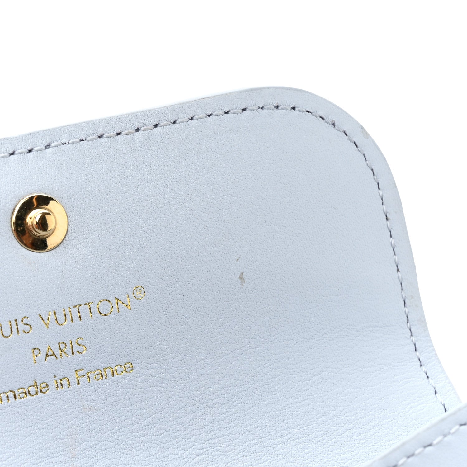 Louis Vuitton Calfskin Tiny Recto Verso Card Holder LV Bloom Azure Blue 7 of 14