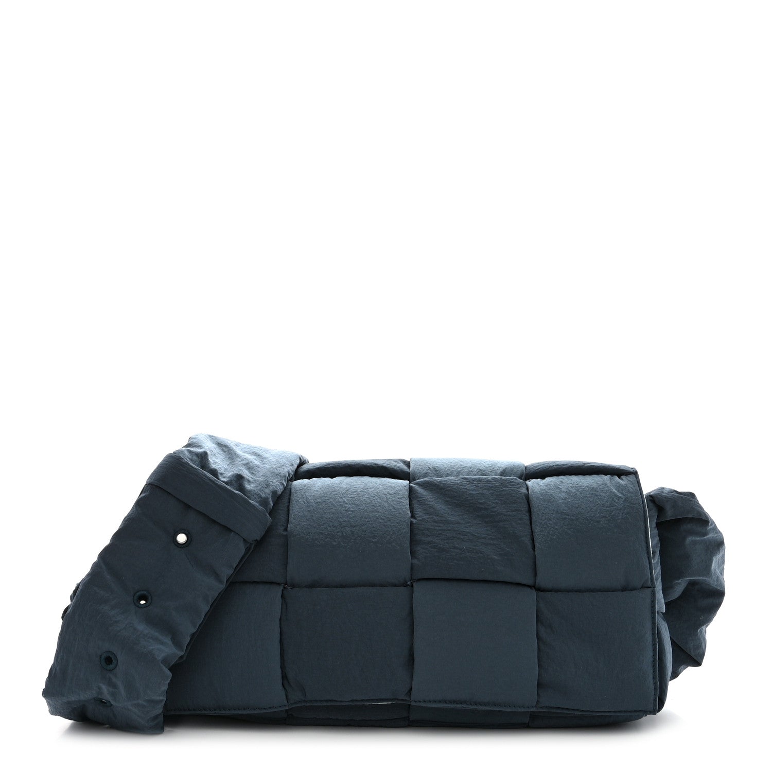 Bottega Veneta Nylon Intrecciato Padded Tech Cassette Bag Deep Blue Pale Blue 1 of 12