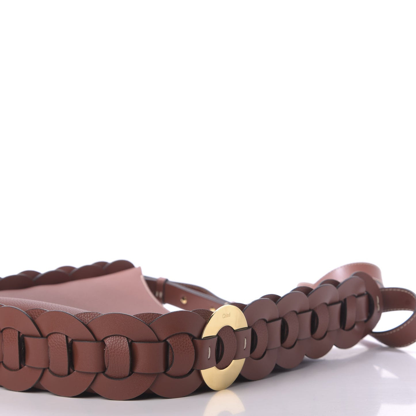 Small Grain Smooth Calfskin Medium Darryl Hobo Sepia Brown