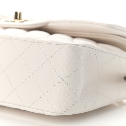 Chanel Caviar Quilted Small Double Flap White 8 of 8
