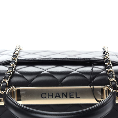 Chanel Lambskin Quilted Medium Trendy CC Flap Dual Handle Bag Black 11 of 11