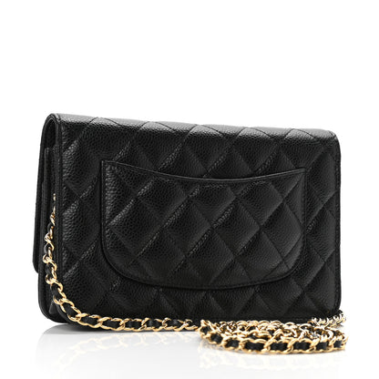 Chanel Caviar Quilted Wallet On Chain WOC Black 3 of 11